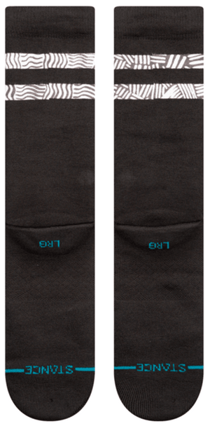 Stance Socks Unisex Scratched Crew Black