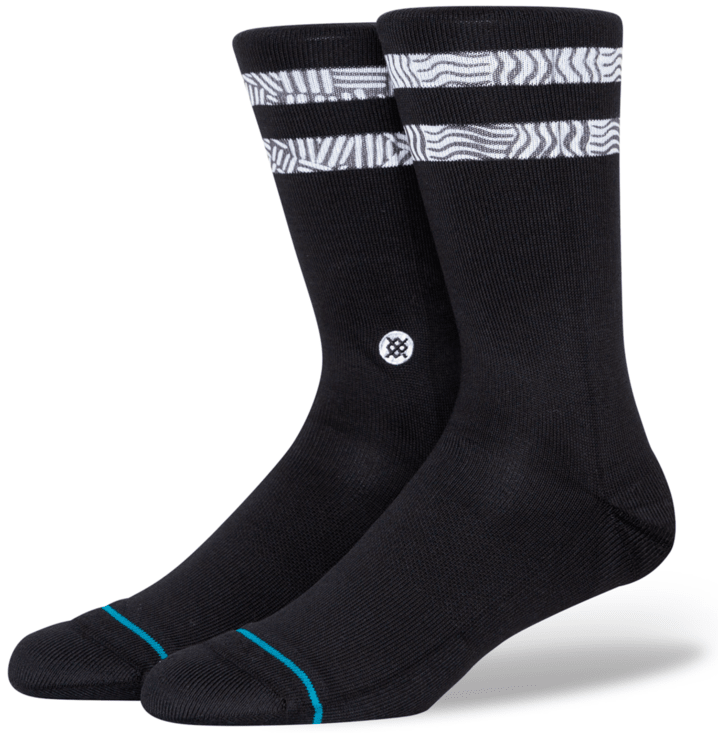 Stance Socks Unisex Scratched Crew Black – Baggins Shoes