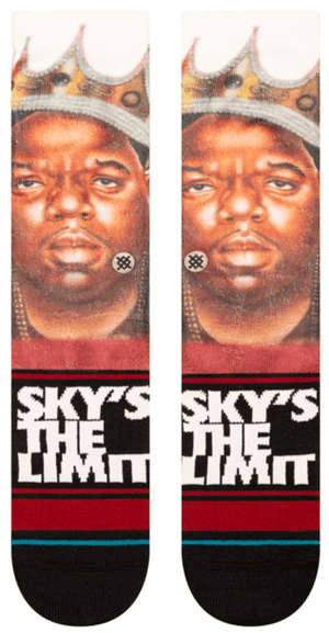 Stance Socks Unisex Biggie Sky's The Limit Crew Black