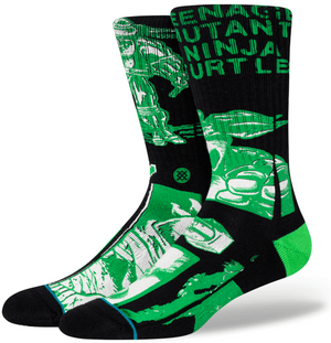 Stance Socks Unisex TMNT Teenage Mutant Ninja Turtles Crew Black