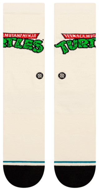 Stance Socks Unisex TMNT Turtles Crew Off White