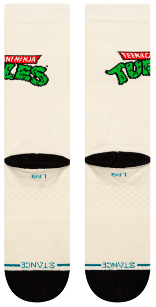 Stance Socks Unisex TMNT Turtles Crew Off White