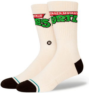 Stance Socks Unisex TMNT Turtles Crew Off White