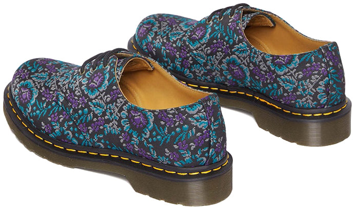
            
                Load image into Gallery viewer, Dr. Martens 1461 Black/ Rich Purple Floral Jacquard
            
        