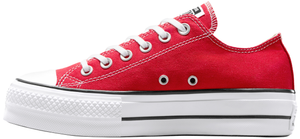 Converse Womens Chuck Taylor All Star Lift Platform Low Top Red/White/Black