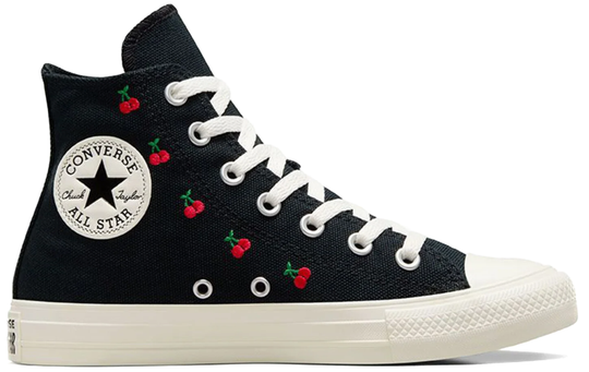 Converse Womens Chuck Taylor All Star Hi Top Cherries Black/Egret/Red