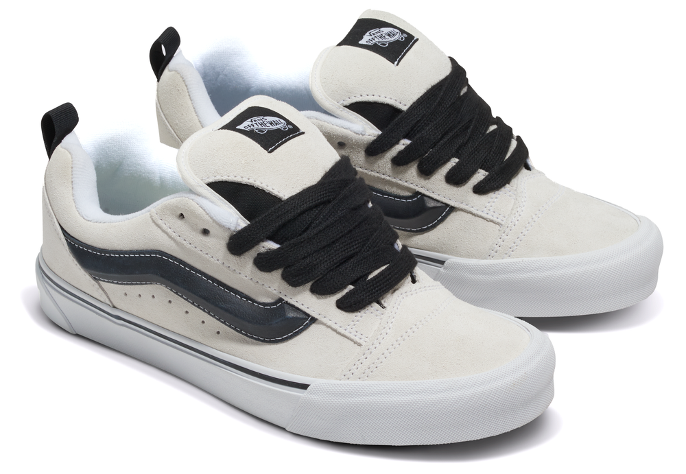 Vans Knu Skool Suede White/Black – Baggins Shoes Vans Knu Skool Suede White/Black – Baggins Shoes