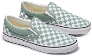 Vans Classic Slip-On Checkerboard Iceberg Green