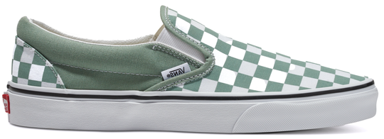Vans Classic Slip-On Checkerboard Iceberg Green