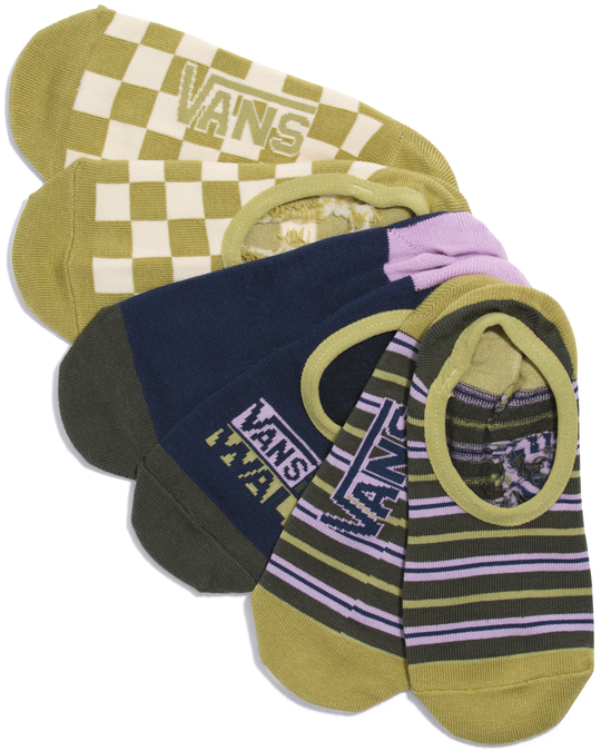 Vans Womens Canoodle Logan Stripe (W6.5-10, 3 Pk)