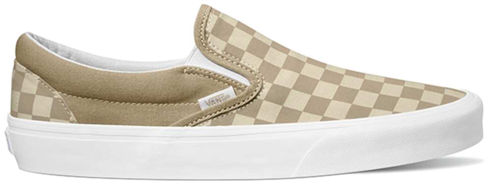 Vans Classic Slip-On Checker Block Brown – Baggins Shoes Vans Classic Slip-On Checker Block Brown – Baggins Shoes