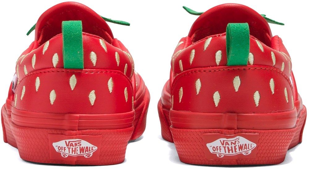 Kids red slip clearance on vans