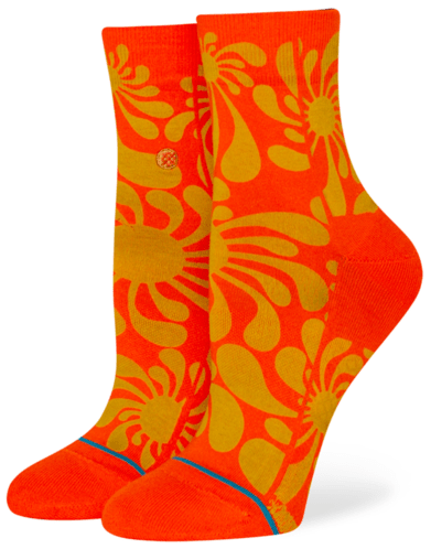 Stance Socks Women's Lauryn Alvarez Quarter Orange