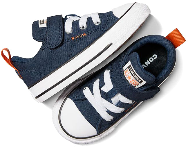 Converse Toddler Chuck Taylor All Star Malden Street Low Top Easy-On Navy/Pale Magma/White