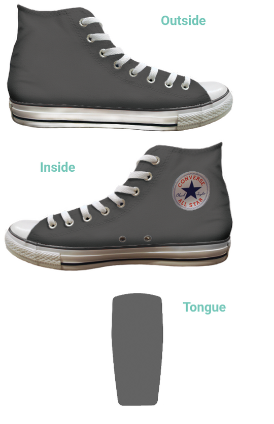 Customizable Hi-Top - Charcoal (Customized)