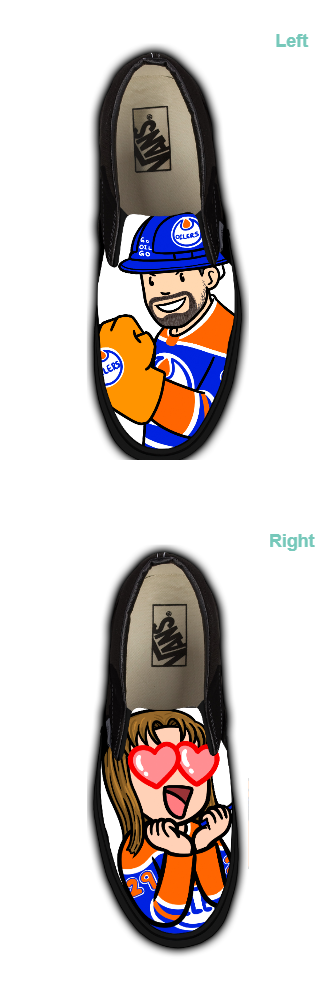 Customizable Slip-On - Black Monochrome (Customized)