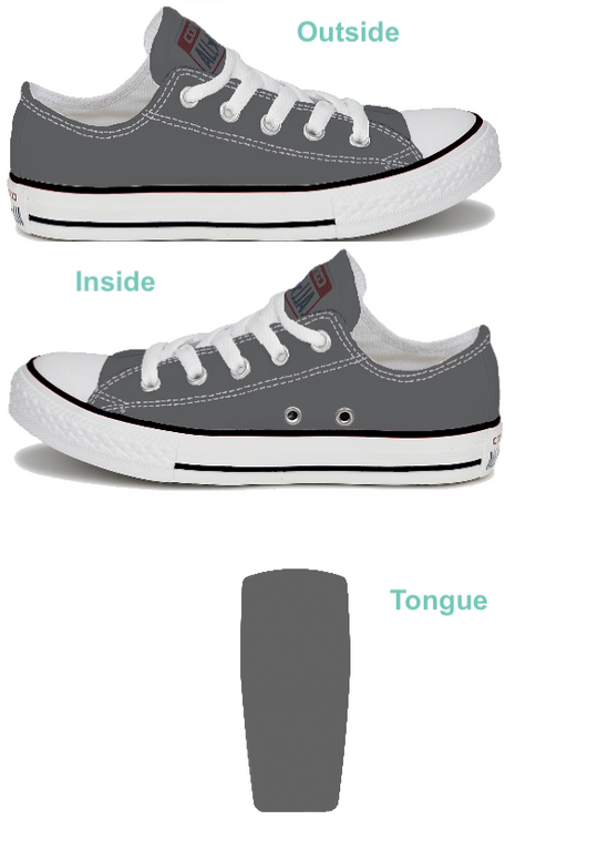 Customizable Low-Top - Charcoal (Customized)