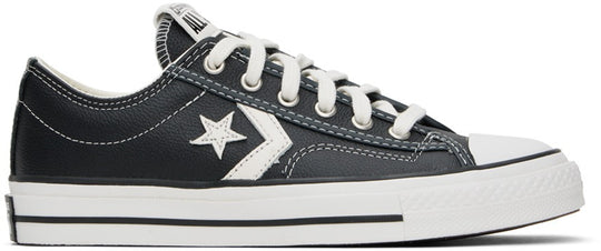 Converse Star Player 76 Low Top Black Leather