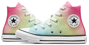 Converse Kids Chuck Taylor All Star Hi Hop Bright Ombre Triple Cyan/Chaos Fuchsia