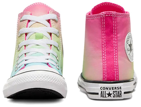 Converse Kids Chuck Taylor All Star Hi Hop Bright Ombre Triple Cyan/Chaos Fuchsia