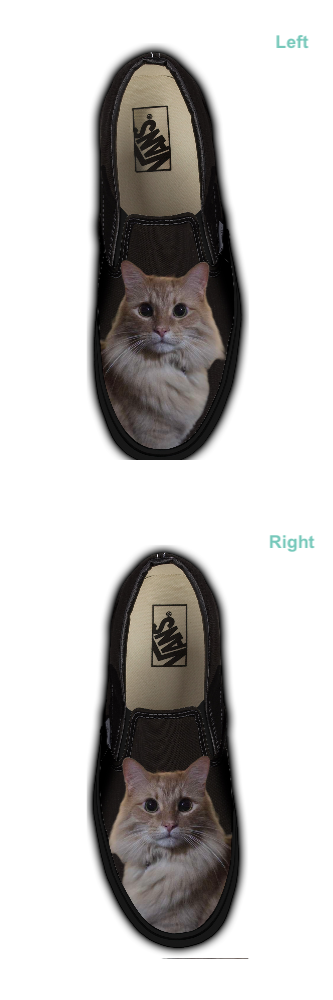 Customizable Slip-On - Black Monochrome (Customized)
