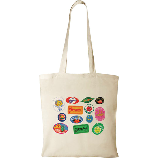The Baggins Original Tote Bag Fruit Stickers