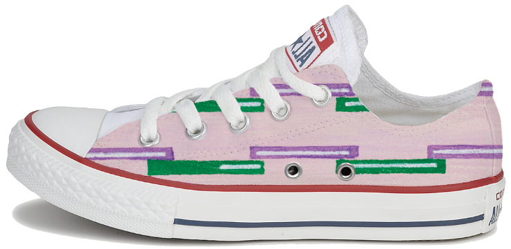 Baggins Original Low Top Pink Stripe