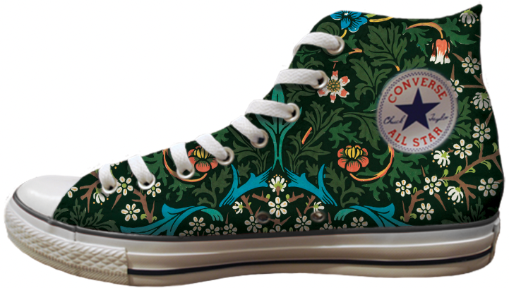 Baggins Original Hi Top Morris Meadow Floral