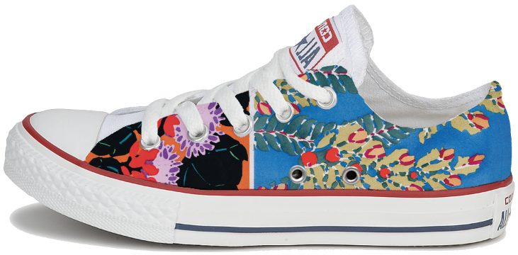 Baggins Original Hi Top Abstract Floral Multi