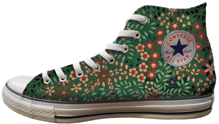 Baggins Original Hi Top Tiny Floral