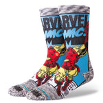 Stance Socks Men's Marvel Iron Man Comic Grey