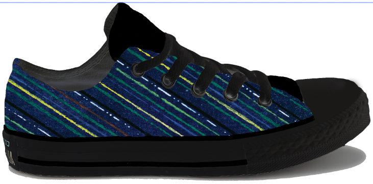 Baggins Original Low Top Navy Pinstripe