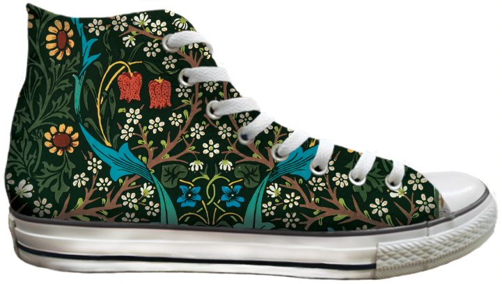 Baggins Original Hi Top Morris Meadow Floral