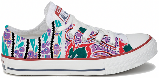 Baggins Original Hi Top Abstract Floral Berry