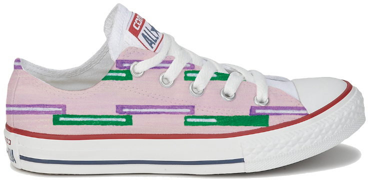 Baggins Original Low Top Pink Stripe