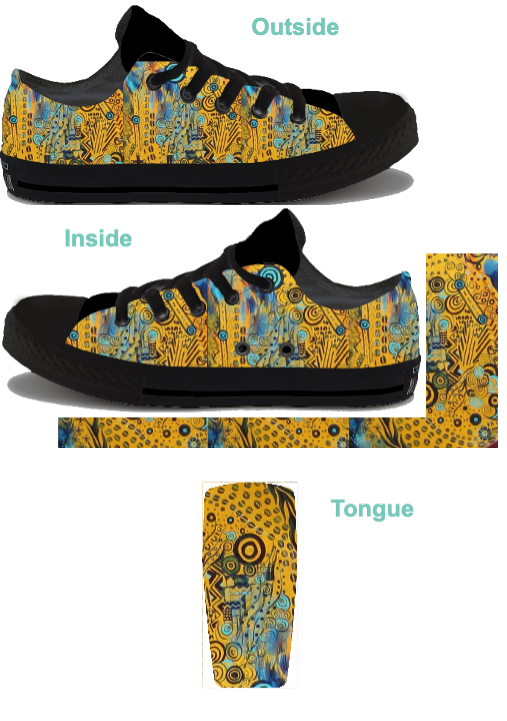 Customizable Low-Top - Black Monochrome (Customized)