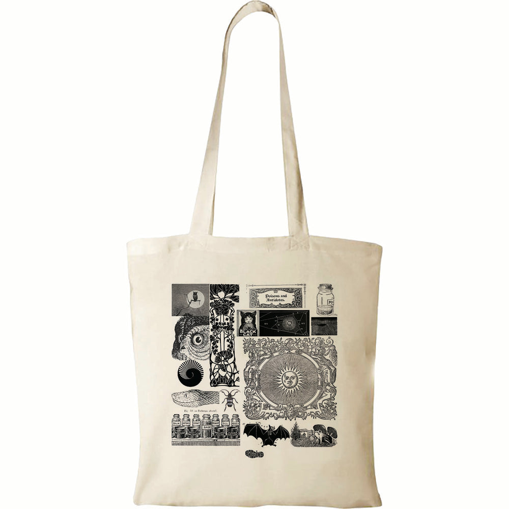 
            
                Load image into Gallery viewer, The Baggins Original Tote Spooky Collage
            
        