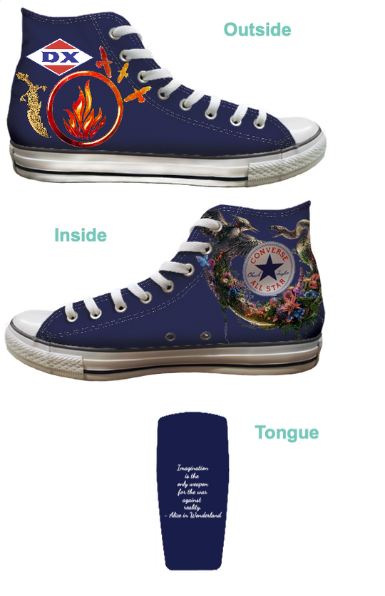 Customizable Hi-Top - Navy (Customized)