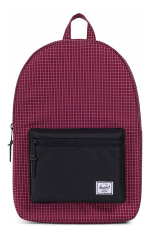 Herschel Settlement Backpack 600D Poly Windsor Wine Grid