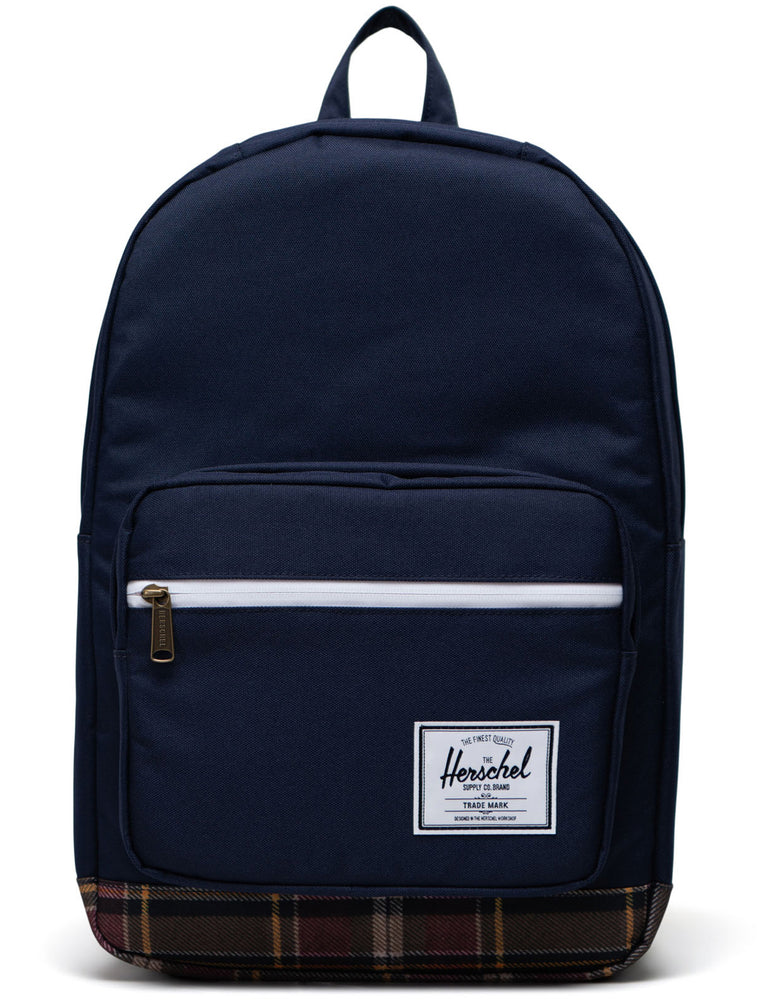 herschel backpack plaid Herschel Pop Quiz Peacoat Plaid – Baggins Shoes