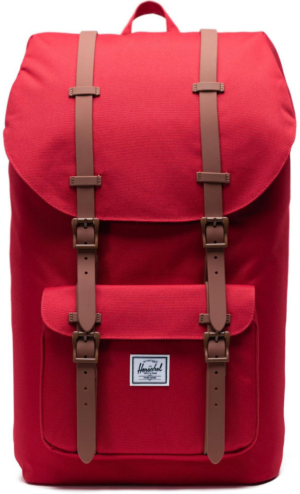 
            
                Load image into Gallery viewer, Herschel Little America Backpack 600D Poly Red/Saddle Brown
            
        