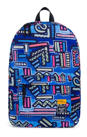 
            
                Load image into Gallery viewer, Herschel Winlaw Backpack 600D Poly Abstract Geo Blue
            
        