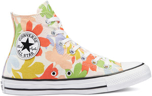 
            
                Load image into Gallery viewer, Converse Womens Chuck Taylor All Star Hi Top Floral Print Egret/ White
            
        