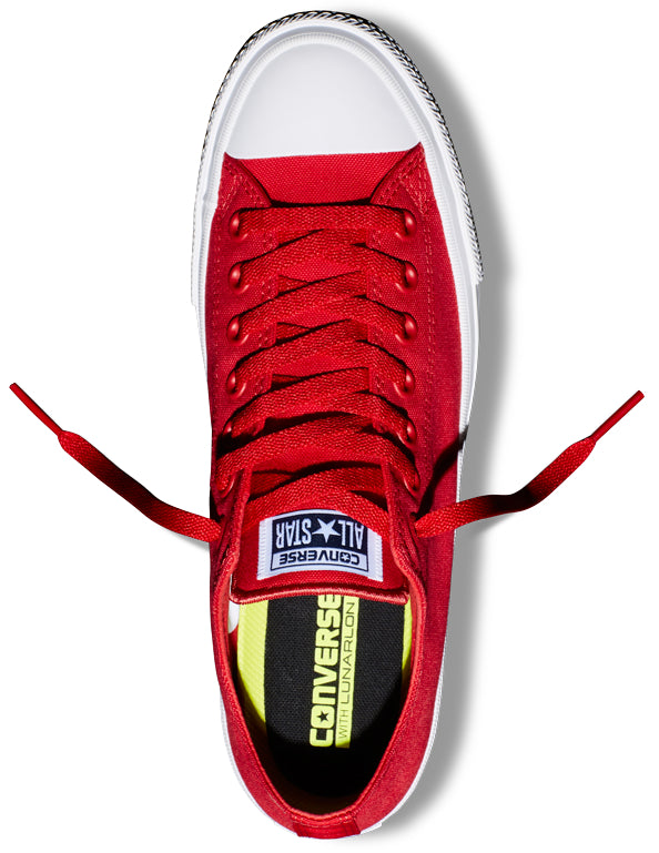 
            
                Load image into Gallery viewer, Converse Chuck Taylor II Low Top Salsa Red/White
            
        