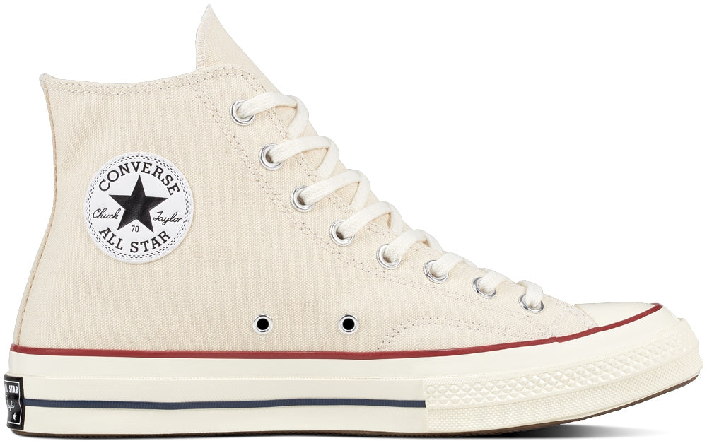 
            
                Load image into Gallery viewer, Converse Chuck Taylor All Star 70s Hi Top Parchment/Garnet/Egret
            
        