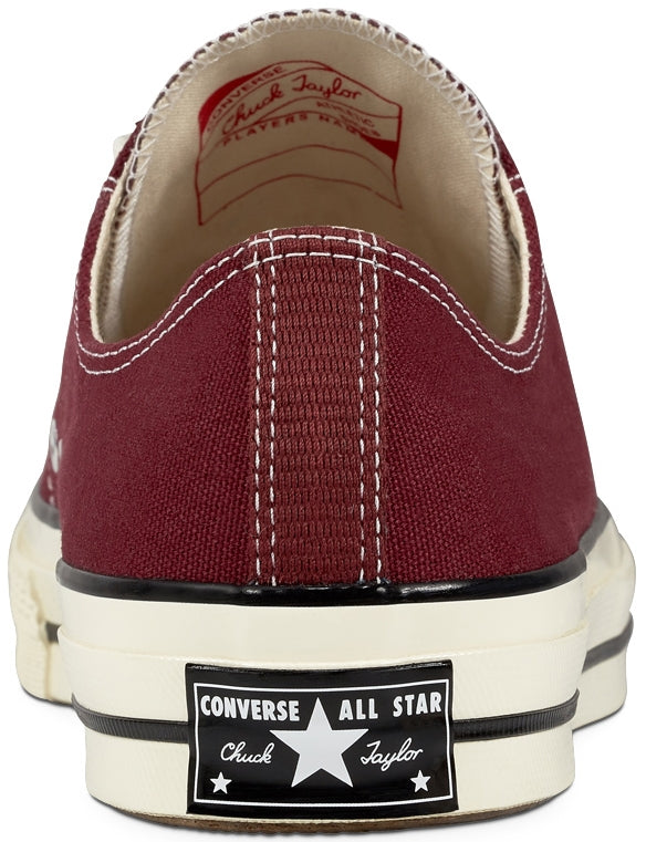 
            
                Load image into Gallery viewer, Converse Chuck Taylor All Star 70s Low Top Dark Burgundy/Black/Egret
            
        