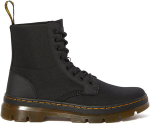 
            
                Load image into Gallery viewer, Dr. Martens Combs Nylon Hi Top Black Extra Tough
            
        