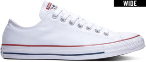 
            
                Load image into Gallery viewer, Converse Chuck Taylor All Star Low Top Wide Width White
            
        