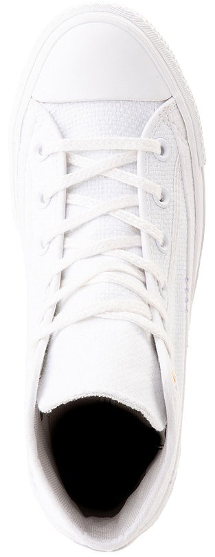 
            
                Load image into Gallery viewer, Converse Womens Chuck Taylor All Star Hi Top Lift Autumn Embroidery White
            
        