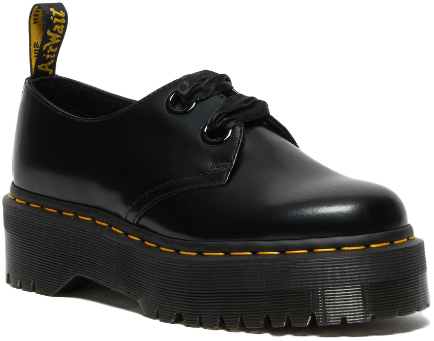 Dr Martens Womens Holly Low Top Black Buttero